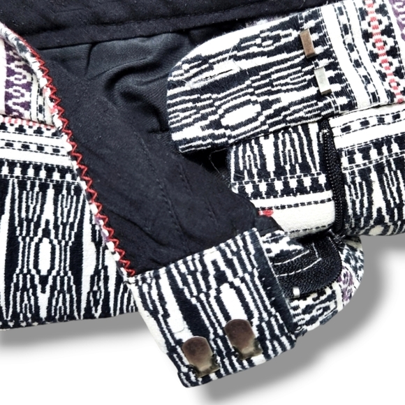 Boho Style Geometric Print Flat Front Shorts by Artesian NY | 12 - Picture 5 of 6